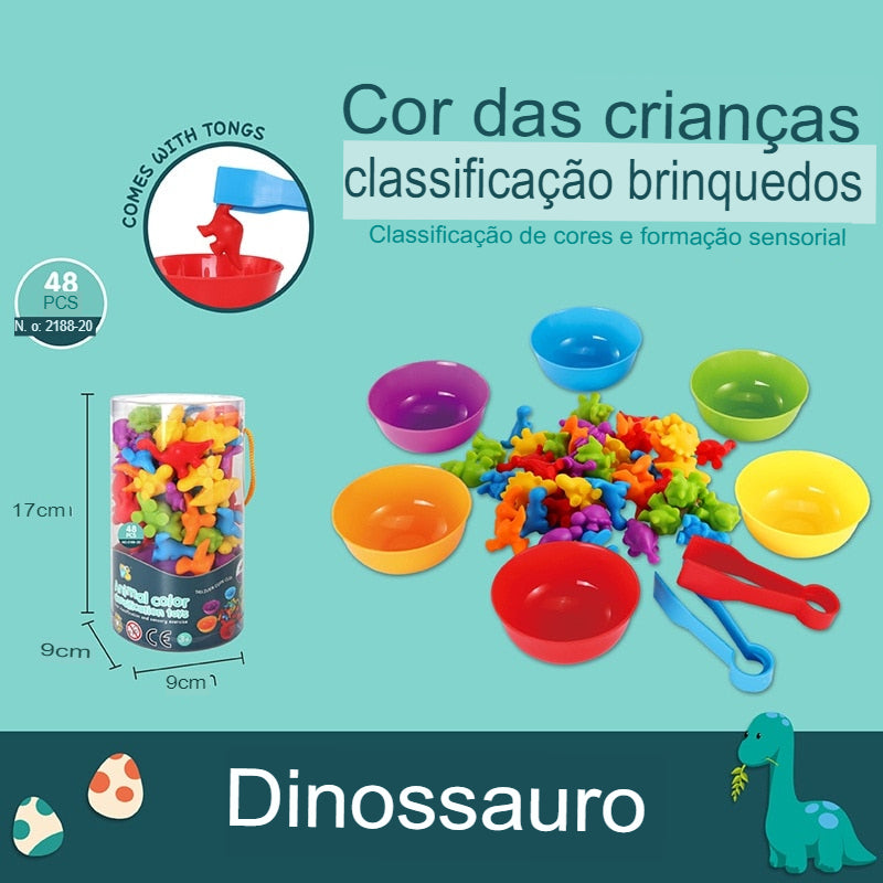 Jogo do Dinossauro Colorido – Loja Loomip